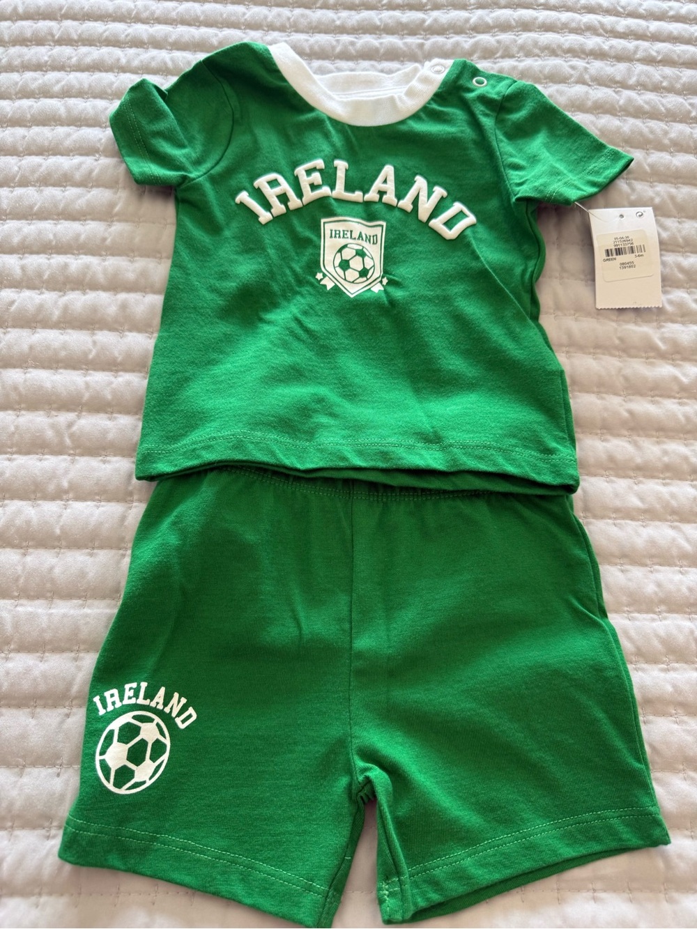 Ireland Green Soccer Tee & Shorts Set